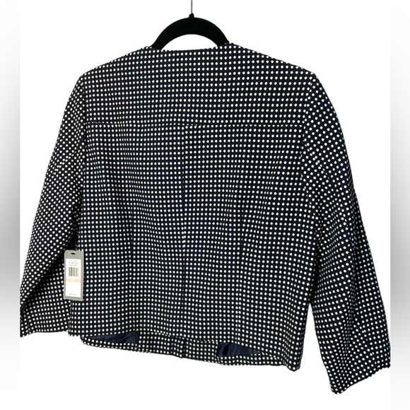 NWT Navy Crop Business Jacket Blazer - Picture 3 of 5